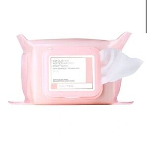 BeautyBio Exfoliating Body Wipes with anti-aging peptides makeup wipes 30 NEW PC